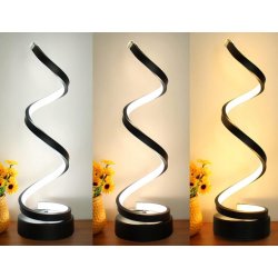 LAMPA BIURKOWA nocna STOŁOWA SPIRALNA LED regulacja CCT zmienna barwa USB