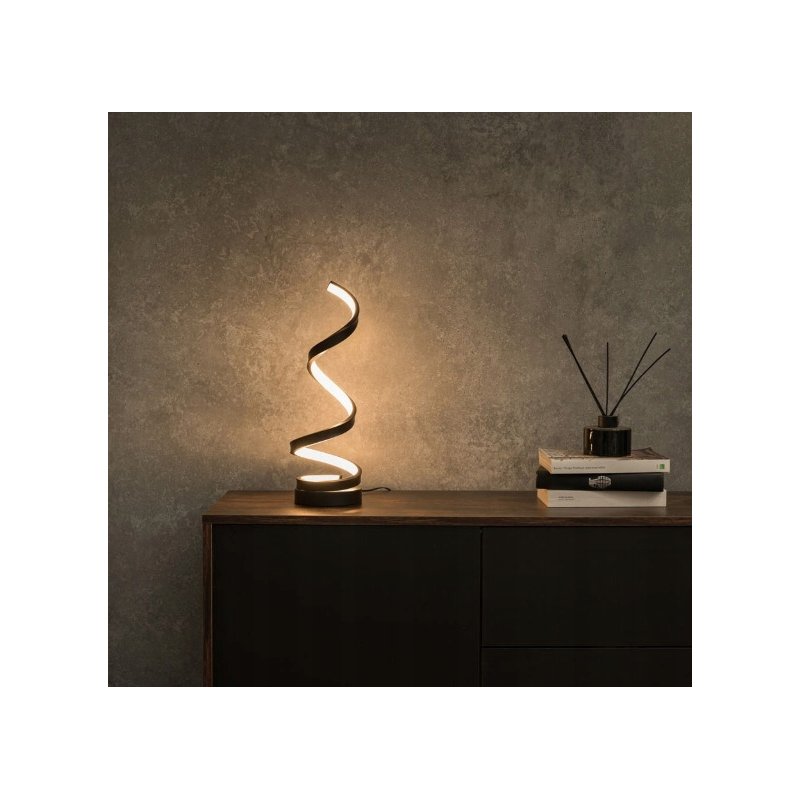 LAMPA BIURKOWA nocna STOŁOWA SPIRALNA LED regulacja CCT zmienna barwa USB