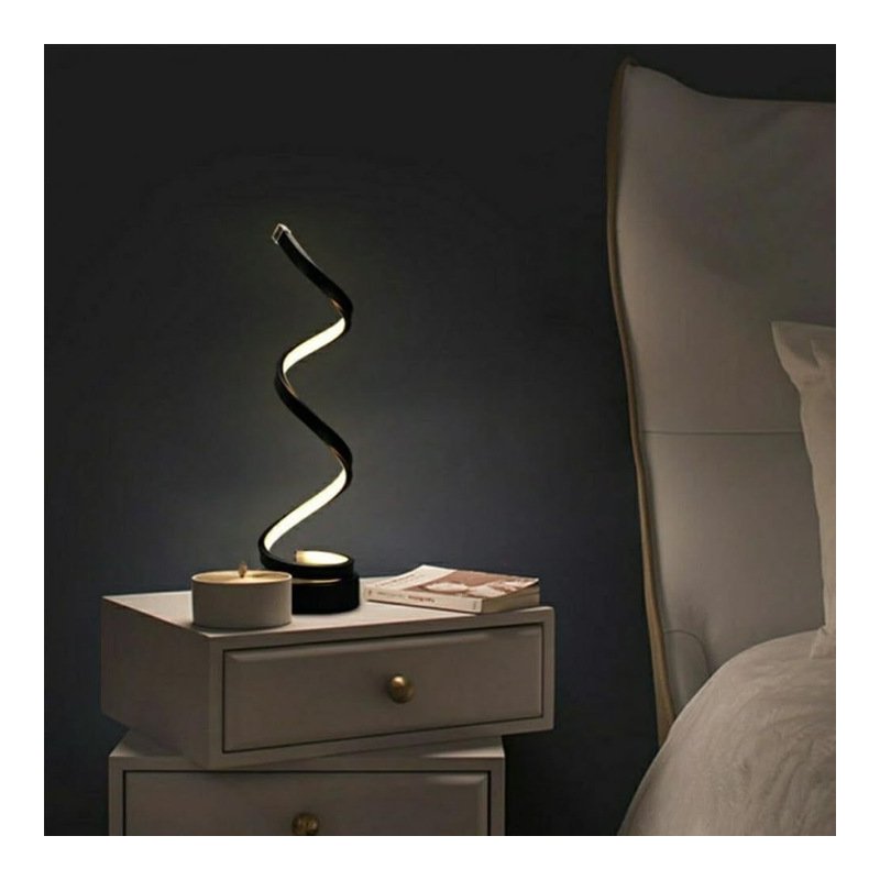 LAMPA BIURKOWA nocna STOŁOWA SPIRALNA LED regulacja CCT zmienna barwa USB