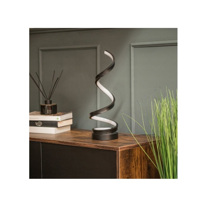 LAMPA BIURKOWA nocna STOŁOWA SPIRALNA LED regulacja CCT zmienna barwa USB