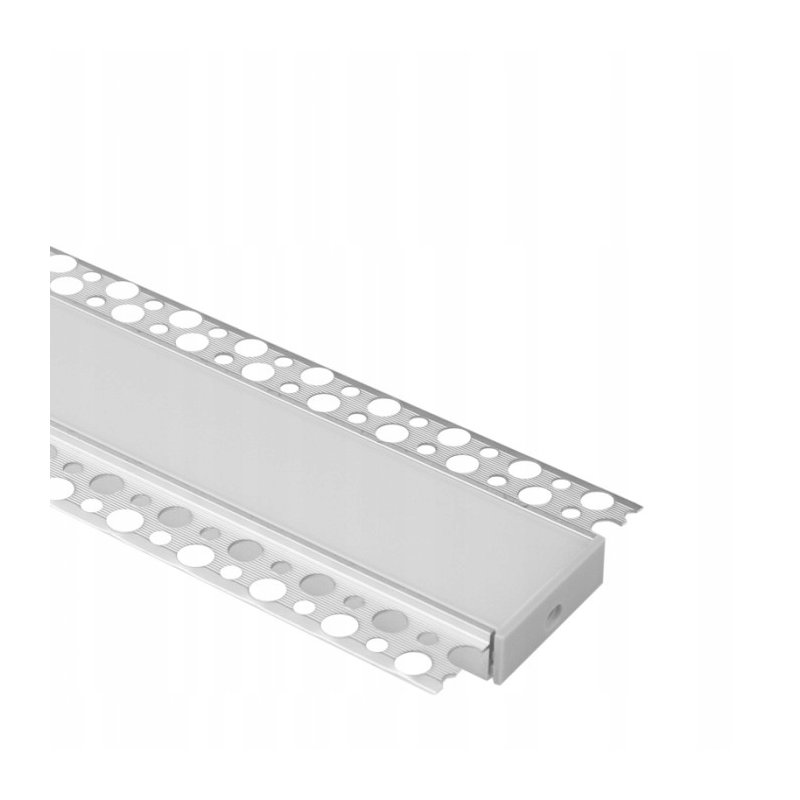 PROFIL szeroki 40mm ALU do taśm led płyt karton-gips KG KLOSZ mleczny 2m