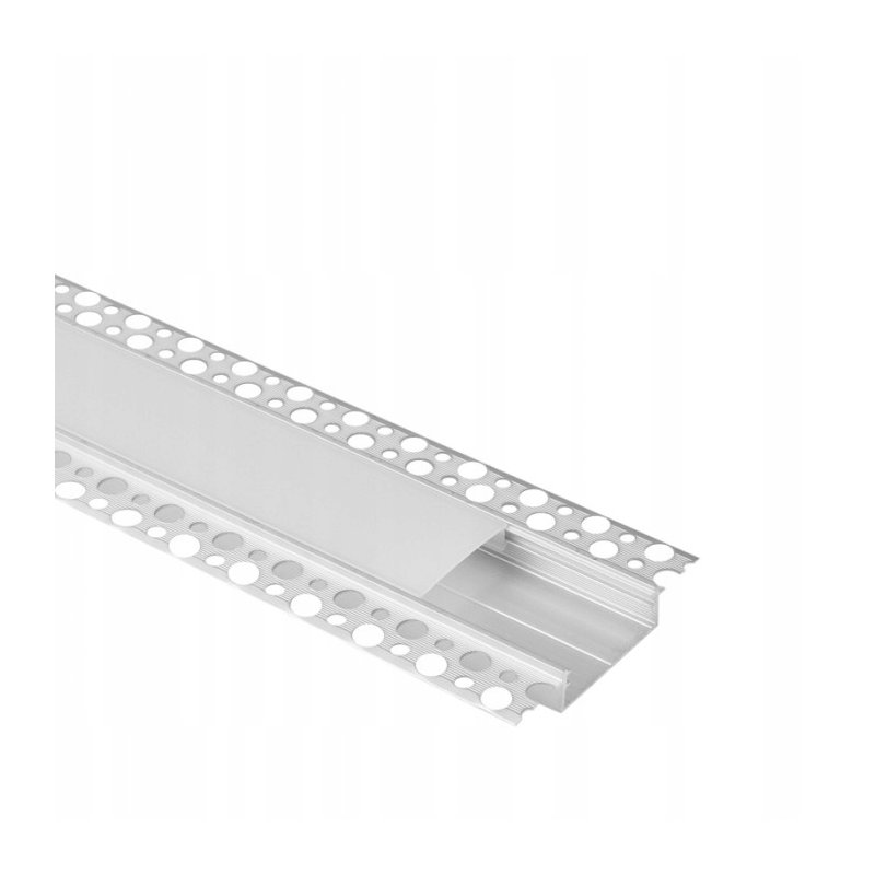 PROFIL szeroki 40mm ALU do taśm led płyt karton-gips KG KLOSZ mleczny 2m