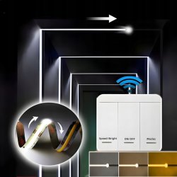 Ściemniacz Sterownik Taśm LED MONO DIGITAL cyfrowej na Bluetooth i RF Pilot