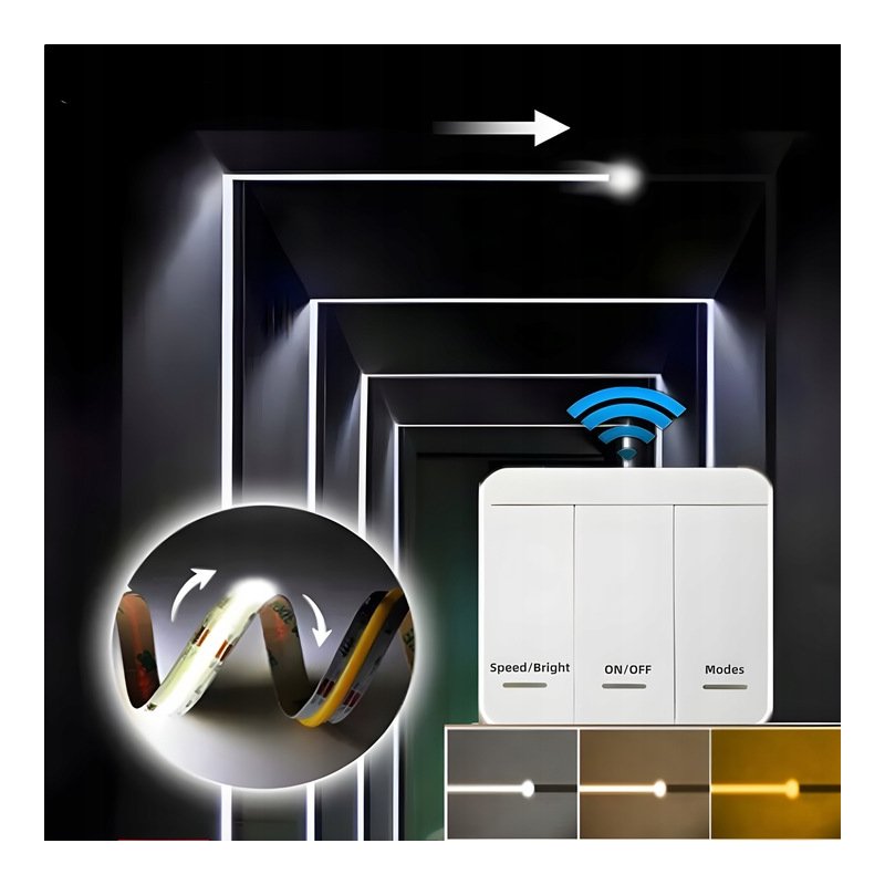 Ściemniacz Sterownik Taśm LED MONO DIGITAL cyfrowej na Bluetooth i RF Pilot
