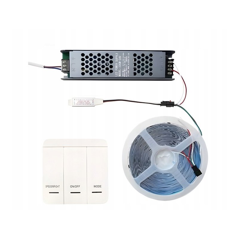 Ściemniacz Sterownik Taśm LED MONO DIGITAL cyfrowej na Bluetooth i RF Pilot