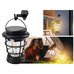 Lampa wisząca stojąca LAMPION KINKIET SOLARNY E27 LOFT filament LED z PIR