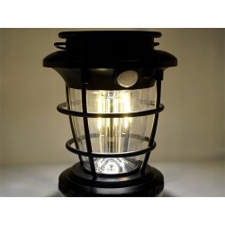 Lampa wisząca stojąca LAMPION KINKIET SOLARNY E27 LOFT filament LED z PIR