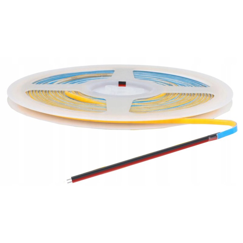 Taśma LED COB WĄSKA 3mm 24V 384diod/m 7W/m neon linia biały ciepły 5mb