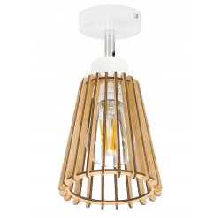 LAMPA kinkiet na E27 ścienny ruch loft Drewno eko