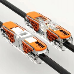 10x Szybkozłączka kostka WAGO 2x 0,2mm-4mm 221-2411 przelotowa klips 10szt