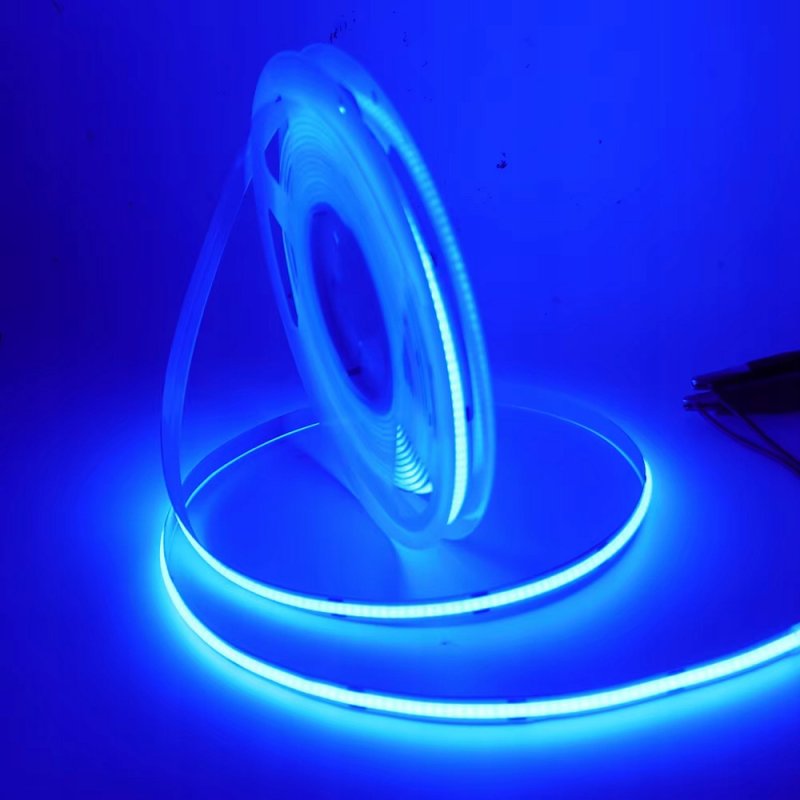 TAŚMA LED COB 24V 480diod/mb PRO 10w/m neon KOLOR NIEBIESKI blue 1m LINIA