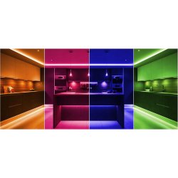 TAŚMA LED COB 24V 480diod/mb PRO 10w/m neon KOLOR NIEBIESKI blue 1m LINIA