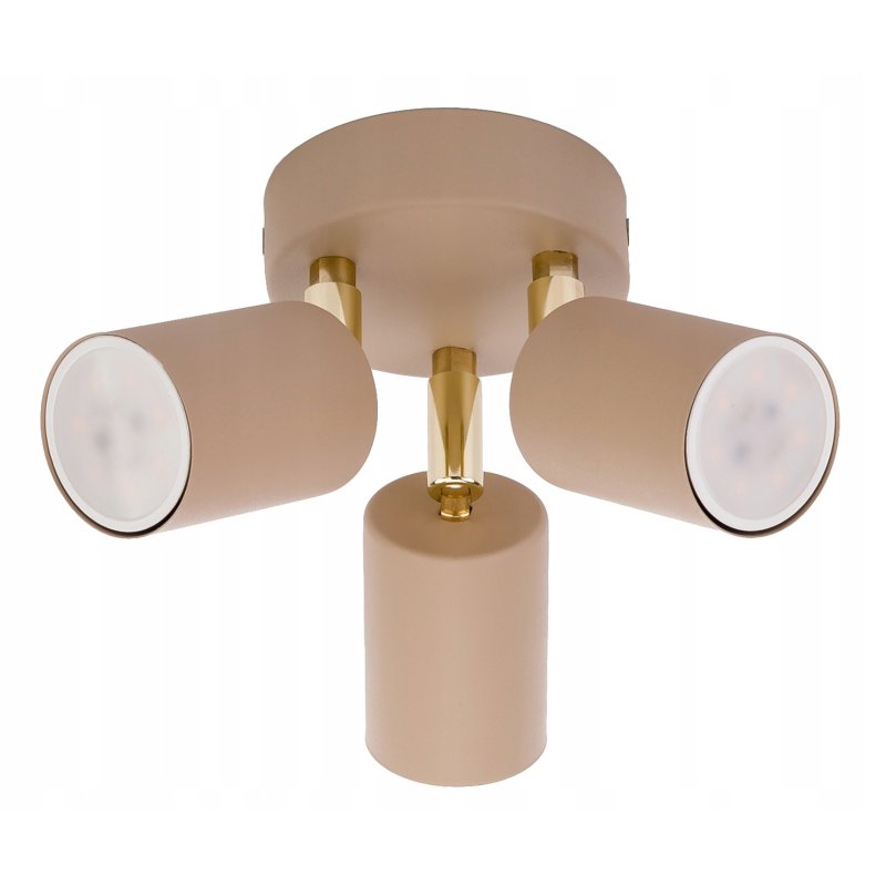 Plafon Lampa sufitowa KINKIET ścienny spot na 3 GU10 KASZMIR beż ecru beige