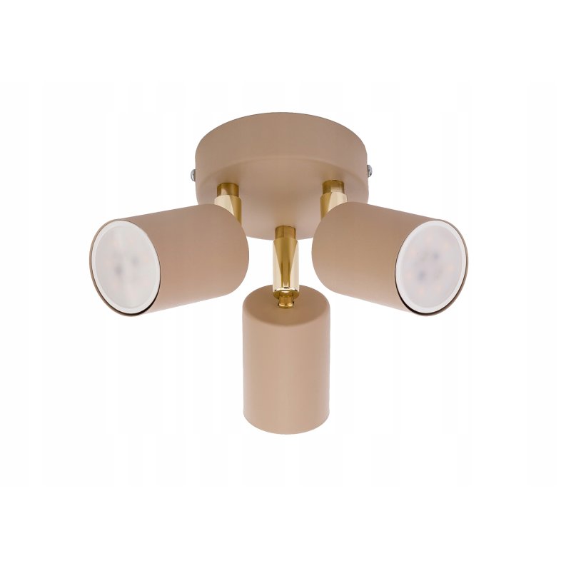 Plafon Lampa sufitowa KINKIET ścienny spot na 3 GU10 KASZMIR beż ecru beige