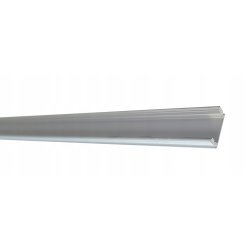 Profil ALUMINIOWY nawierzchniowy srebrny do taśm LED 2m KLOSZ transparentny