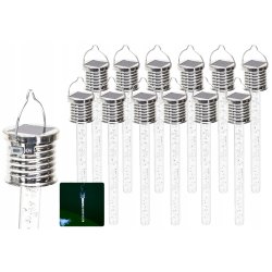 12x Lampka ogrodowa SOLARNA LAMPA wisząca SOPEL bąbelki LED barwa ZIMNA