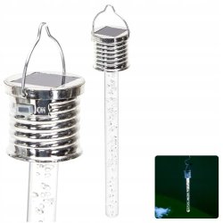 12x Lampka ogrodowa SOLARNA LAMPA wisząca SOPEL bąbelki LED barwa ZIMNA