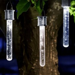 12x Lampka ogrodowa SOLARNA LAMPA wisząca SOPEL bąbelki LED barwa ZIMNA
