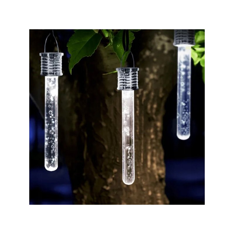12x Lampka ogrodowa SOLARNA LAMPA wisząca SOPEL bąbelki LED barwa ZIMNA