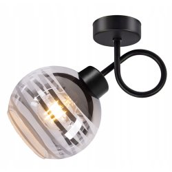 LAMPA sufitowa KINKIET ŚCIENNY E27 stały kręcony LOFT na szklany klosz KULA
