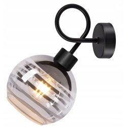 LAMPA sufitowa KINKIET ŚCIENNY E27 stały kręcony LOFT na szklany klosz KULA