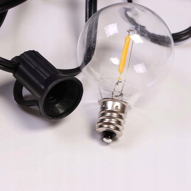 Girlanda Ogrodowa 15m Łańcuch Świetlny IP65 25x Żarówek LED 1W WW G40 230V