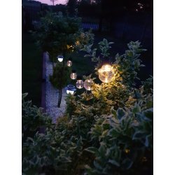 Girlanda Ogrodowa 15m Łańcuch Świetlny IP65 25x Żarówek LED 1W WW G40 230V