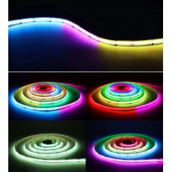 Taśma led COB RGBCCT 24V 840d 26W/m Magic Pixel Adresowalna WS2805 cyfrowa