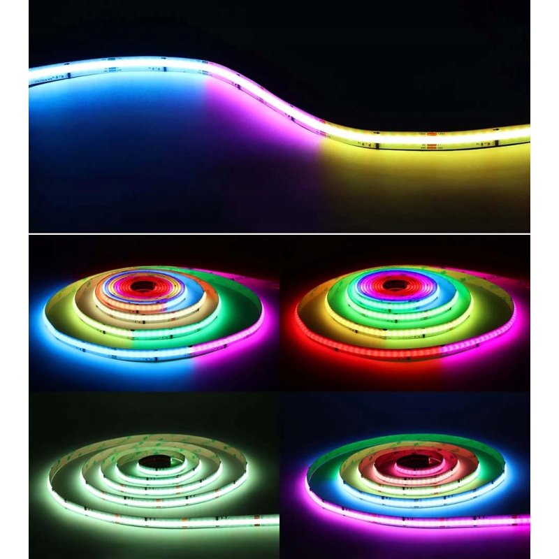 Taśma led COB RGBCCT 24V 840d 26W/m Magic Pixel Adresowalna WS2805 cyfrowa