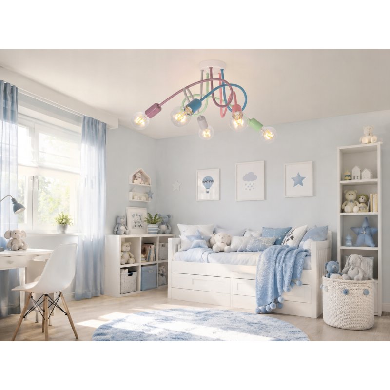 Lampa wisząca sufitowa żyrandol dzieci PASTI MULTI