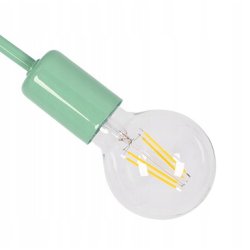 LAMPA WISZĄCA SUFITOWA ŻYRANDOL DZIECI PASTI MULTI PASTELOWA KRĘCONA E27