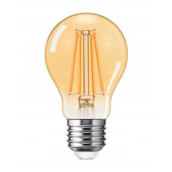 Żarówka LED filament E27 A60 6W retro Vintage DYMNA barwa ciepła