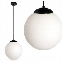 LAMPA WISZĄCA ZWIS ŻYRANDOL SUFITOWY LOFT SZKLANY KLOSZ KULA NA 1 LED E27