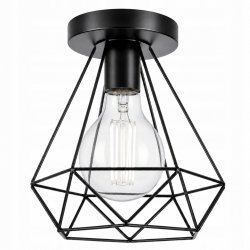 LAMPA DAMENT SUFITOWA PLAFON LOFT KLOSZ DIAMENTOWA E27