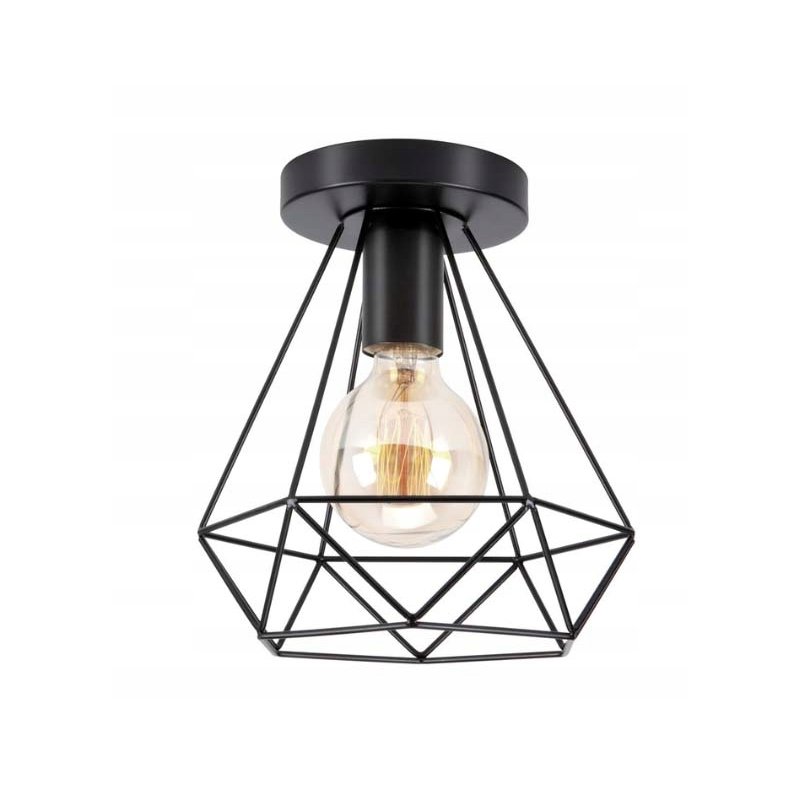 LAMPA DAMENT SUFITOWA PLAFON LOFT KLOSZ DIAMENTOWA E27