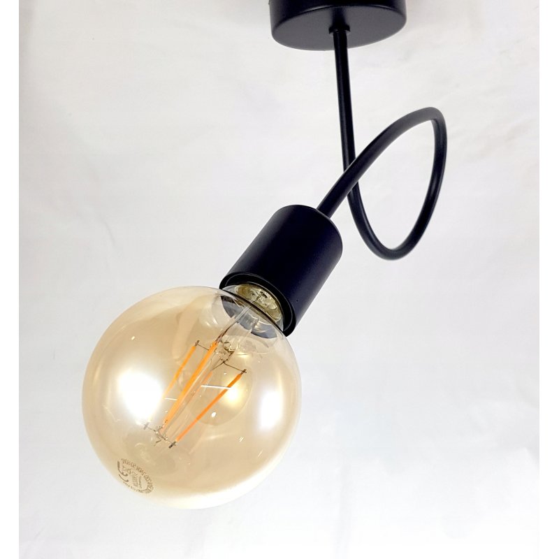 Lampa ścienna KINKIET stały LOFT 1x E27 z włącznikiem on/off na kablu AC