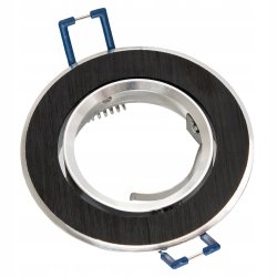 Oprawa sufitowa halogenowa ALUMINIOWA okrągła ruchoma na LED GU10 czarna