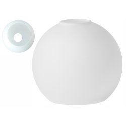 LAMPA WISZĄCA SUFITOWA PLAFON ŻYRANDOL stały 3x E27 KASZMIR beż klosz KULA