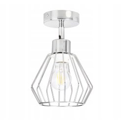 LAMPA KINKIET ścienny ruch loft drut na E27 chrom
