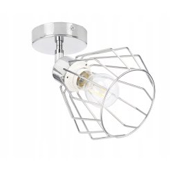 LAMPA KINKIET ścienny ruch loft drut na E27 chrom