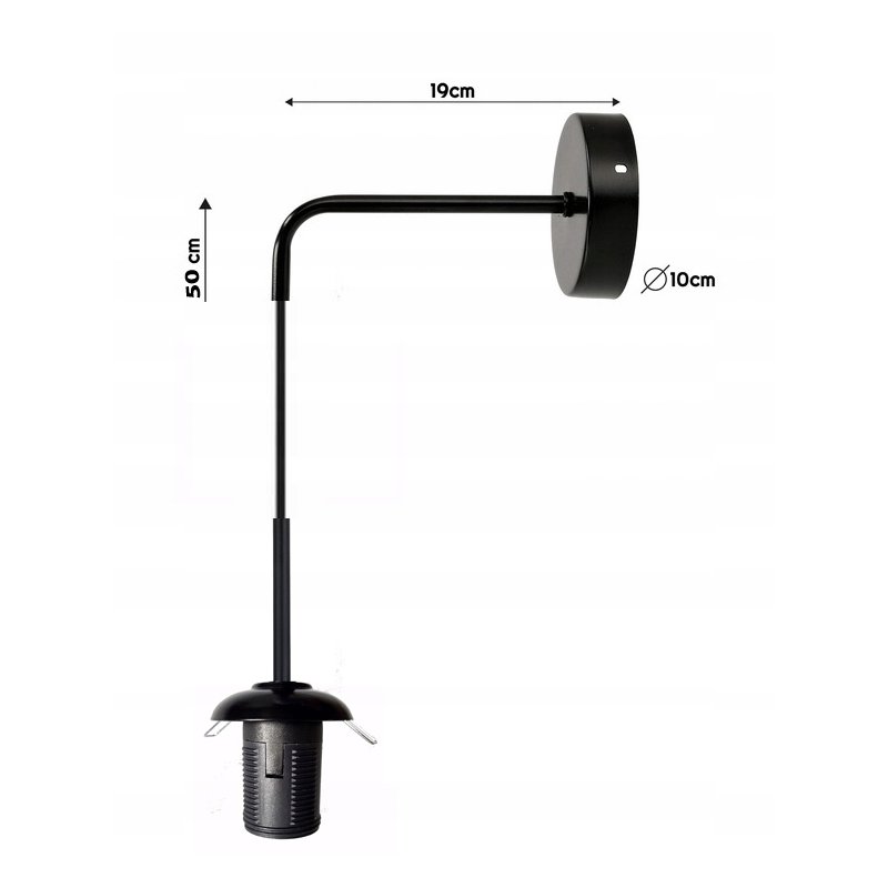 Lampa kinkiet ścienny WISZĄCY prosty LOFT na klosz SZKLANY KULA na 1x E27
