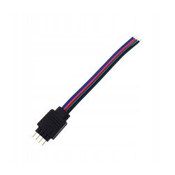 TAŚMA LED 12V 5050 30LED IP20 RGB 1mb z końcówką