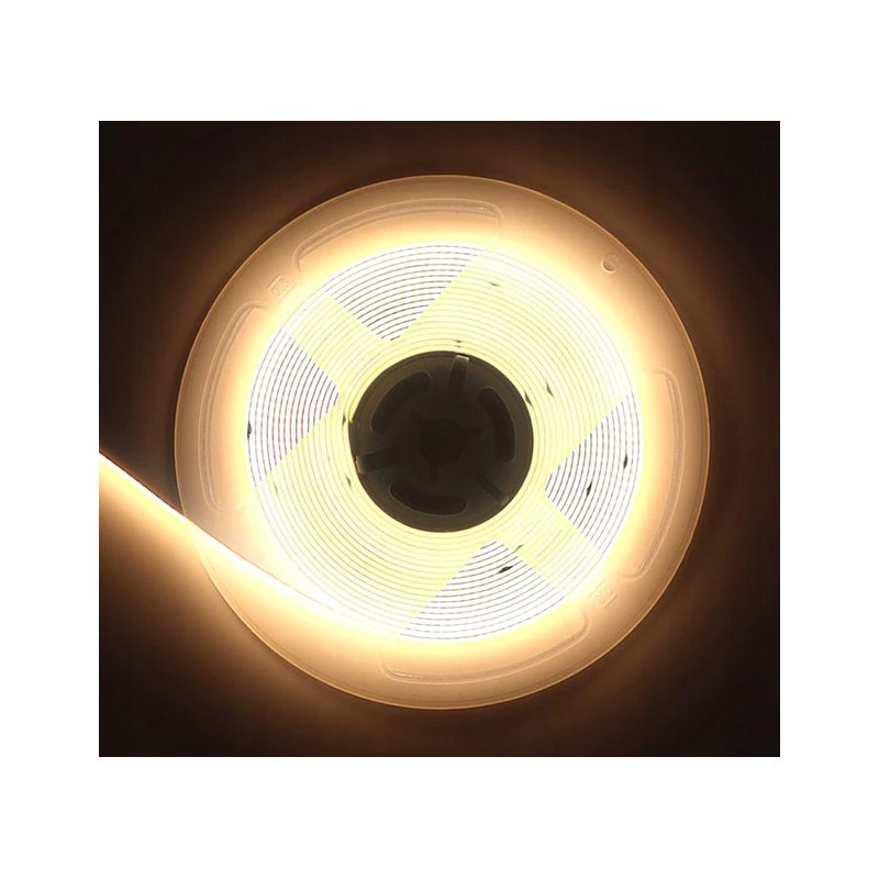 TAŚMA dekoracyjna LED COB 12V 7W/mb NEON BARWA biała CIEPŁA 320diod 1m