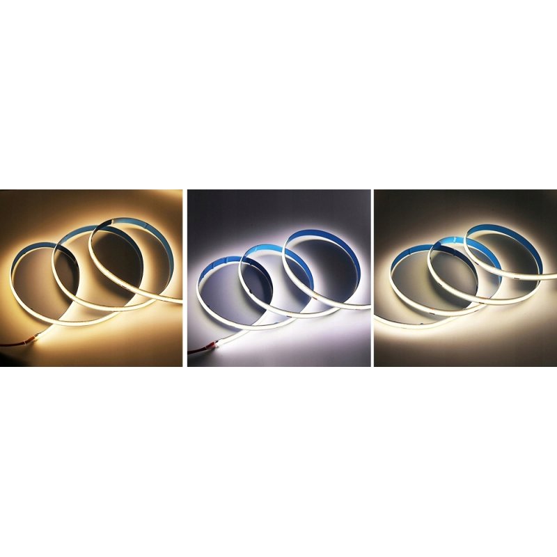 Taśma LED COB linia PRO 48V 8W 480 diod na metr Neon Zimny 1m z rolki 50m