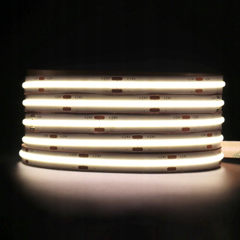 Taśma LED COB 24V 10W 480 diod na metr Neon Neutralny 1m cięta z rolki 50m