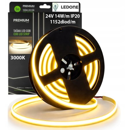 Taśma LED FULL COB 24V 5m...