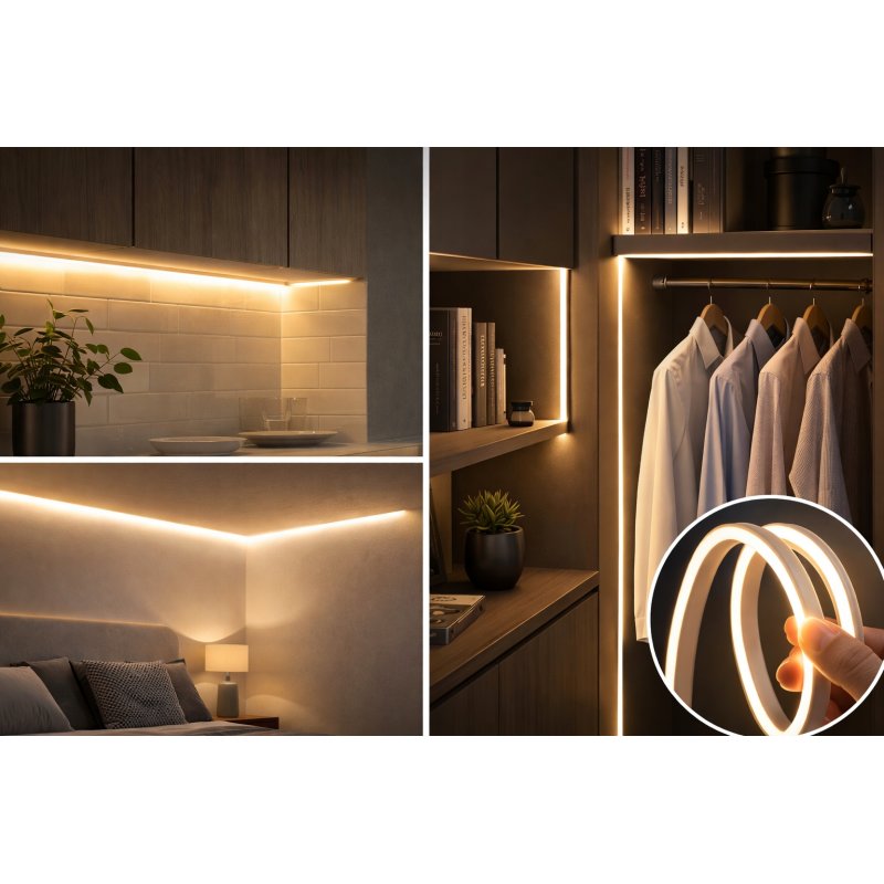 Taśma LED BOCZNA NEON flex COB 24V 7W IP67 wodoodporna giętka elastyczna 5m