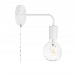 Lampa ścienna KINKIET stały LOFT 1x E27 z włącznikiem on/off łańcuszkowym