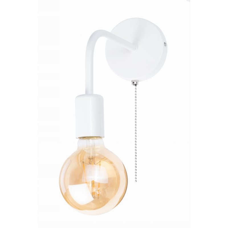 Lampa ścienna KINKIET stały LOFT 1x E27 z włącznikiem on/off łańcuszkowym