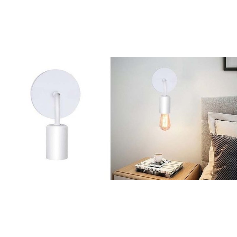Lampa ścienna KINKIET stały LOFT 1x E27 z włącznikiem on/off łańcuszkowym